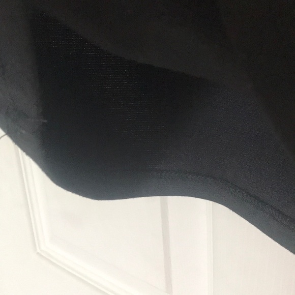 BLACK HIGH WAIST SLIP ON PENCIL SKIRT - Picture 5 of 5